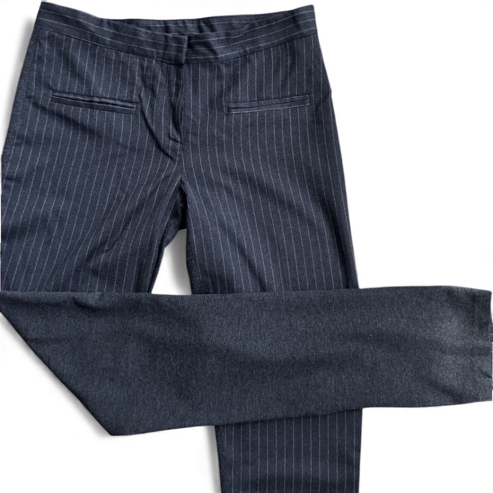 BLAYDE Italy Mixed-Fabric Pinstripe Pants – Size 3 / IT 42 Short